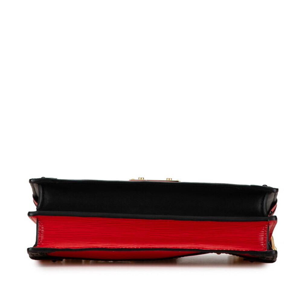Louis Vuitton Epi Trunk Shoulder Bag Rouge Black Leather - Picture 3 of 8